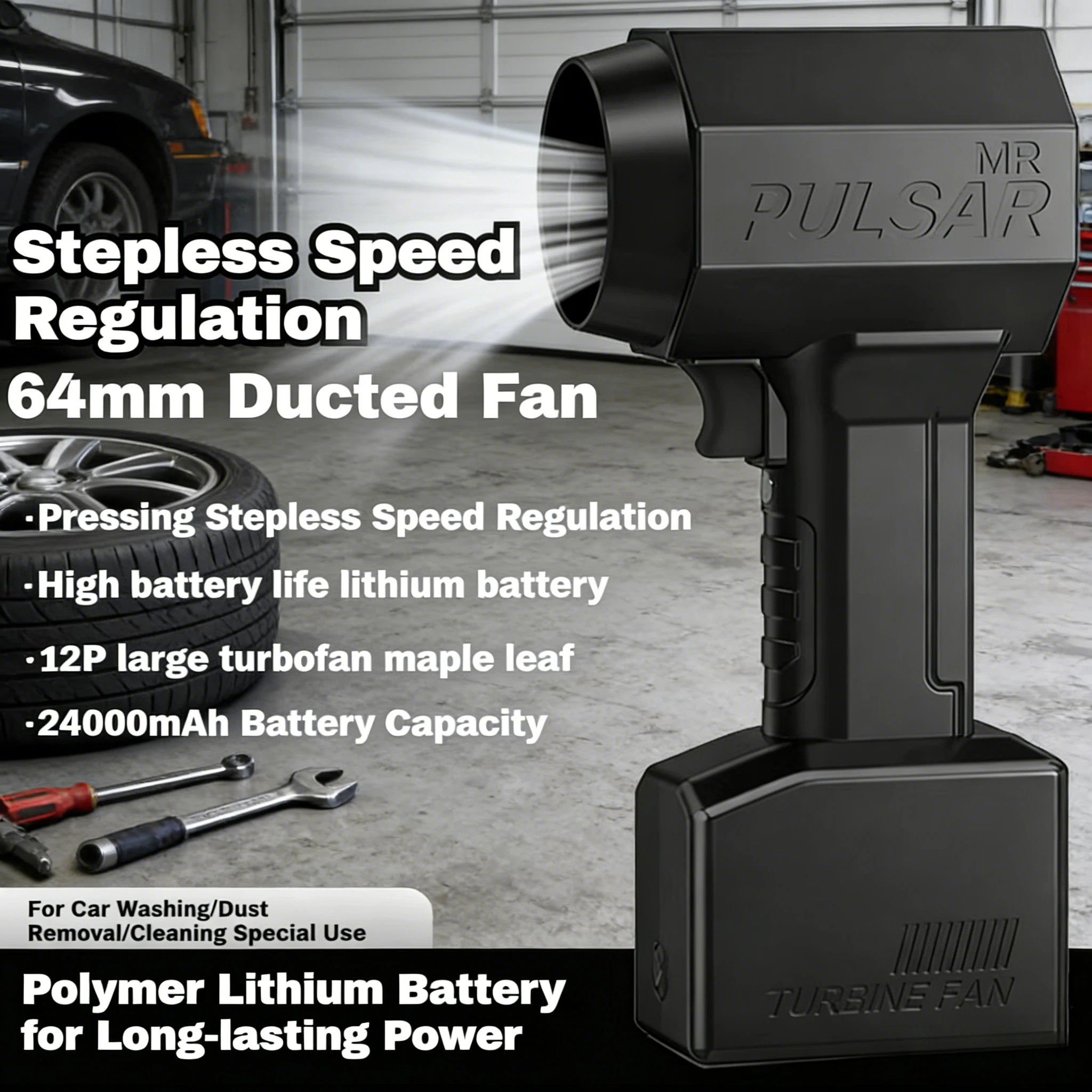 

Turbo Jet Car Wash Air Gun Turbo Jet 64mm Electric POWERFUL BLOWERS Handheld Violent Snow Removal Air Dryer Duct Fan Accessories