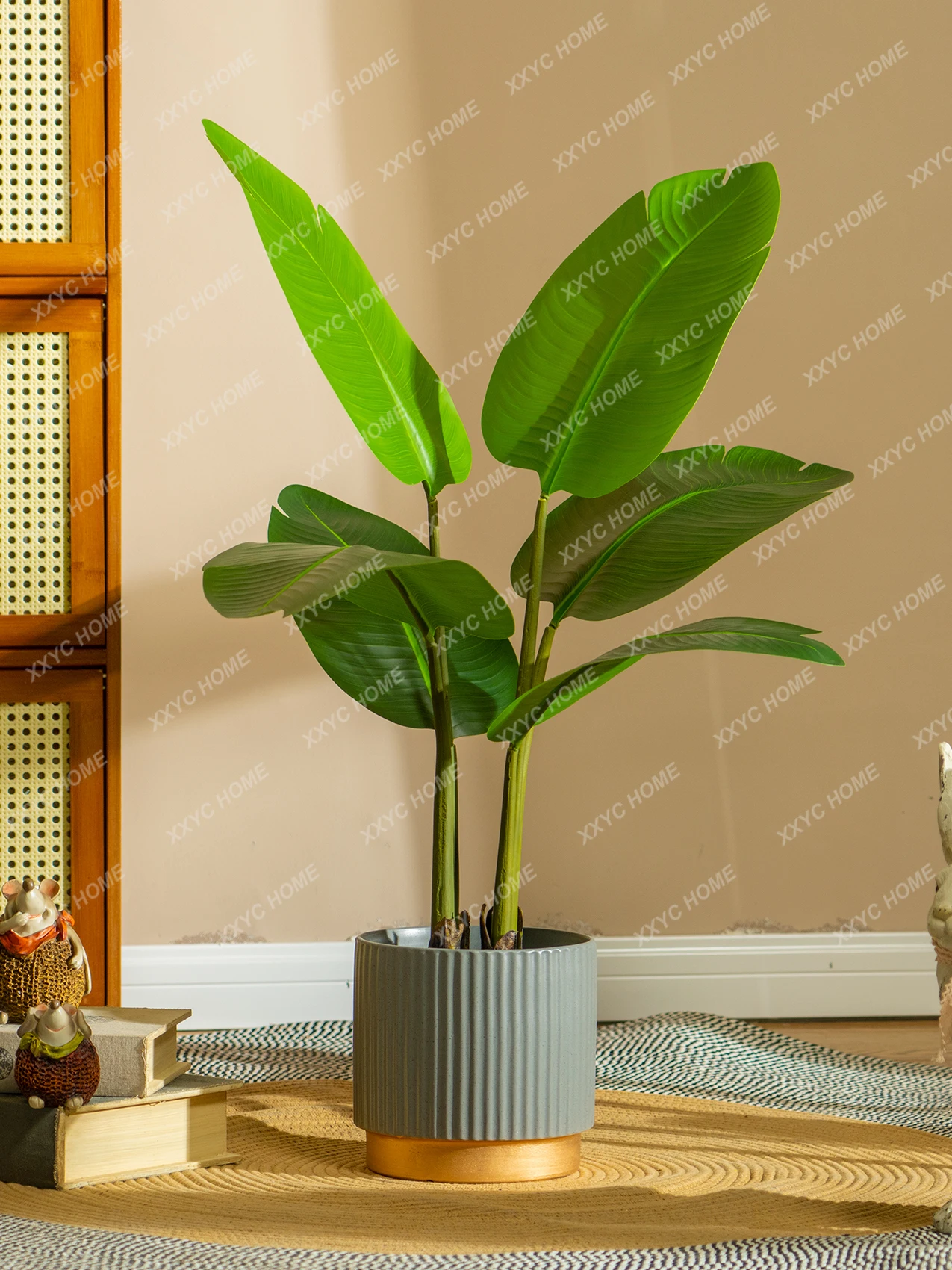 

Plant Ravenala Potted Fake Flower Tree Indoor Greenery Landscape Decoration