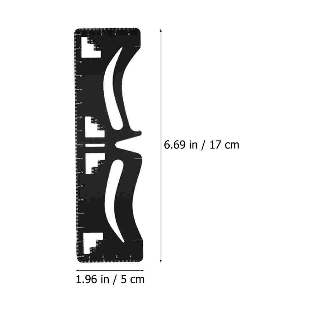 Make up Eyebrow Designer Miss Kit Ruler Mapping Stainless Steel Reusable Shapers