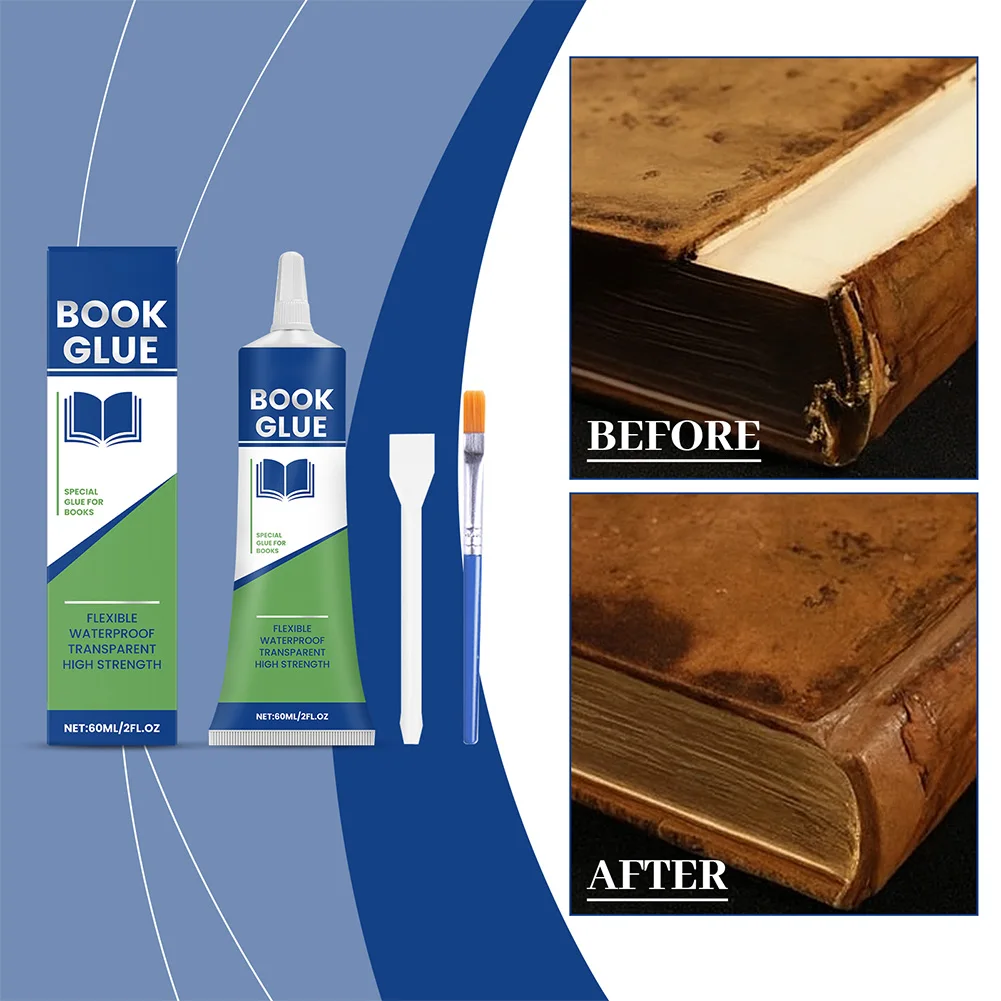 Professional Strong Adhesive Book Glue Quick-Drying Transparent Book Binding Repair Glue For Greeting Cards Invitations Books