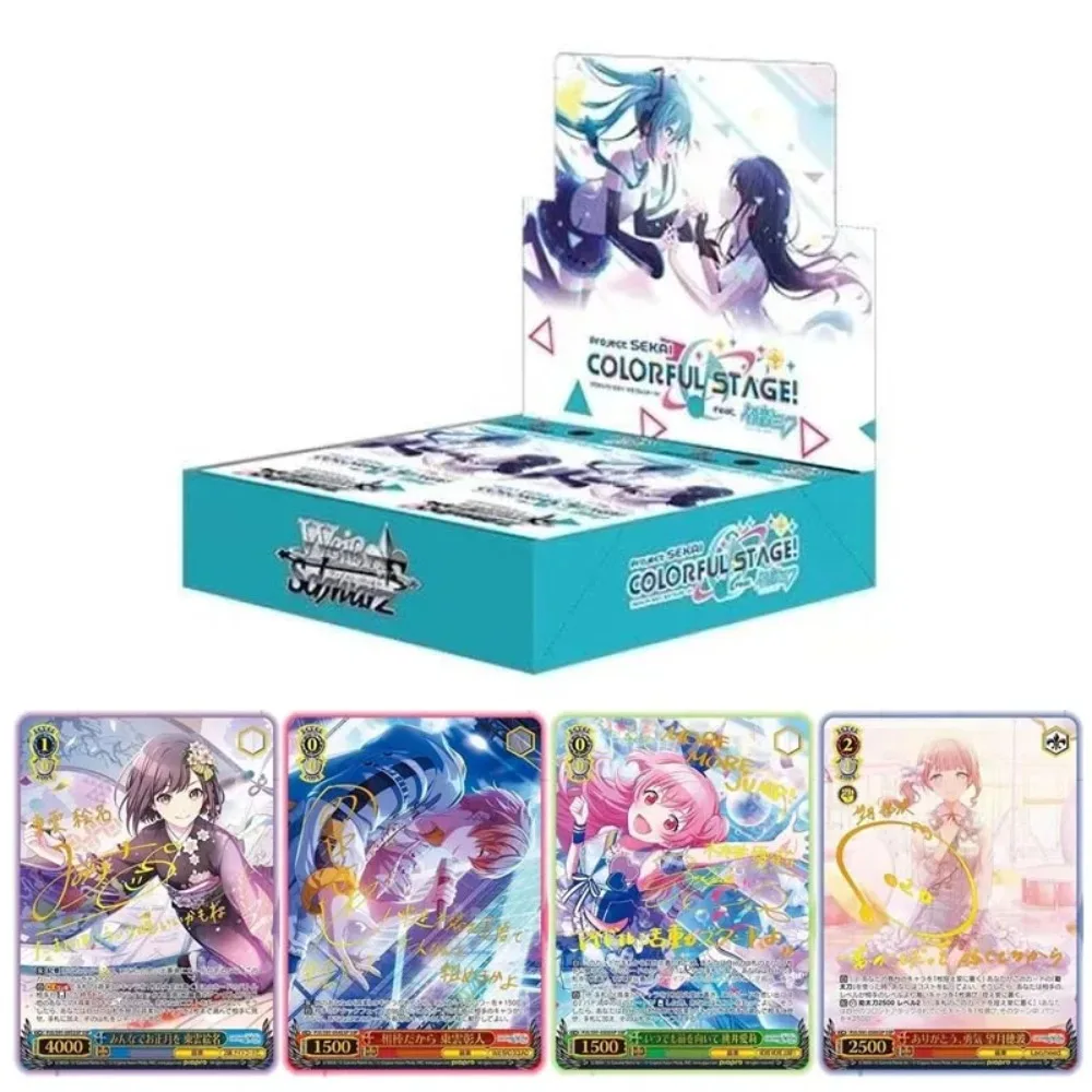 New Project Sekai Colorful Stage! feat. Hatsune Miku Anime Figure Cards Weiss Schwarz Cards Set Box Collection Cards Kids Gifts