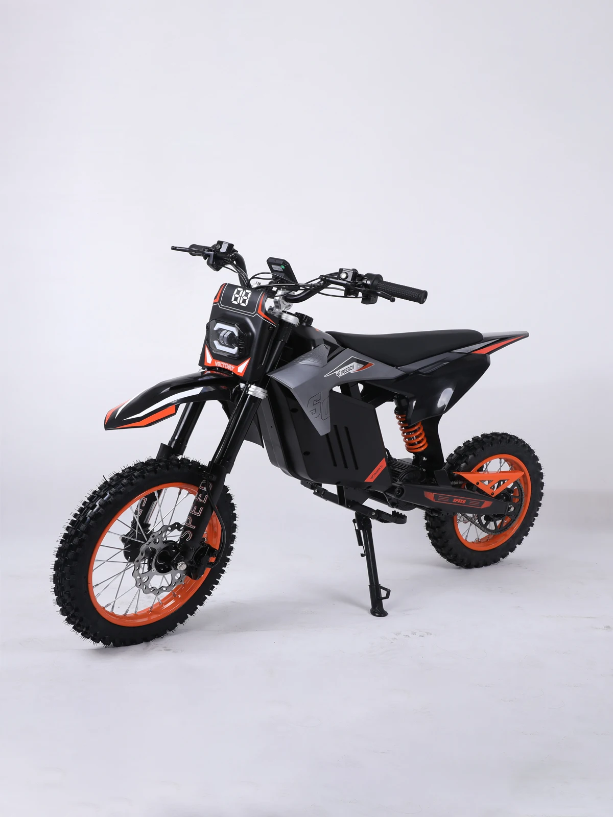 FREEBOY 3000W Mid Drive Electric Bike for Adults & Teens, 48V 30Ah Battery, 34MPH Fast Off Road E-Bike, 31 Miles Range, 14"+12" Fat Tires, Dual Suspension, Disc Brake