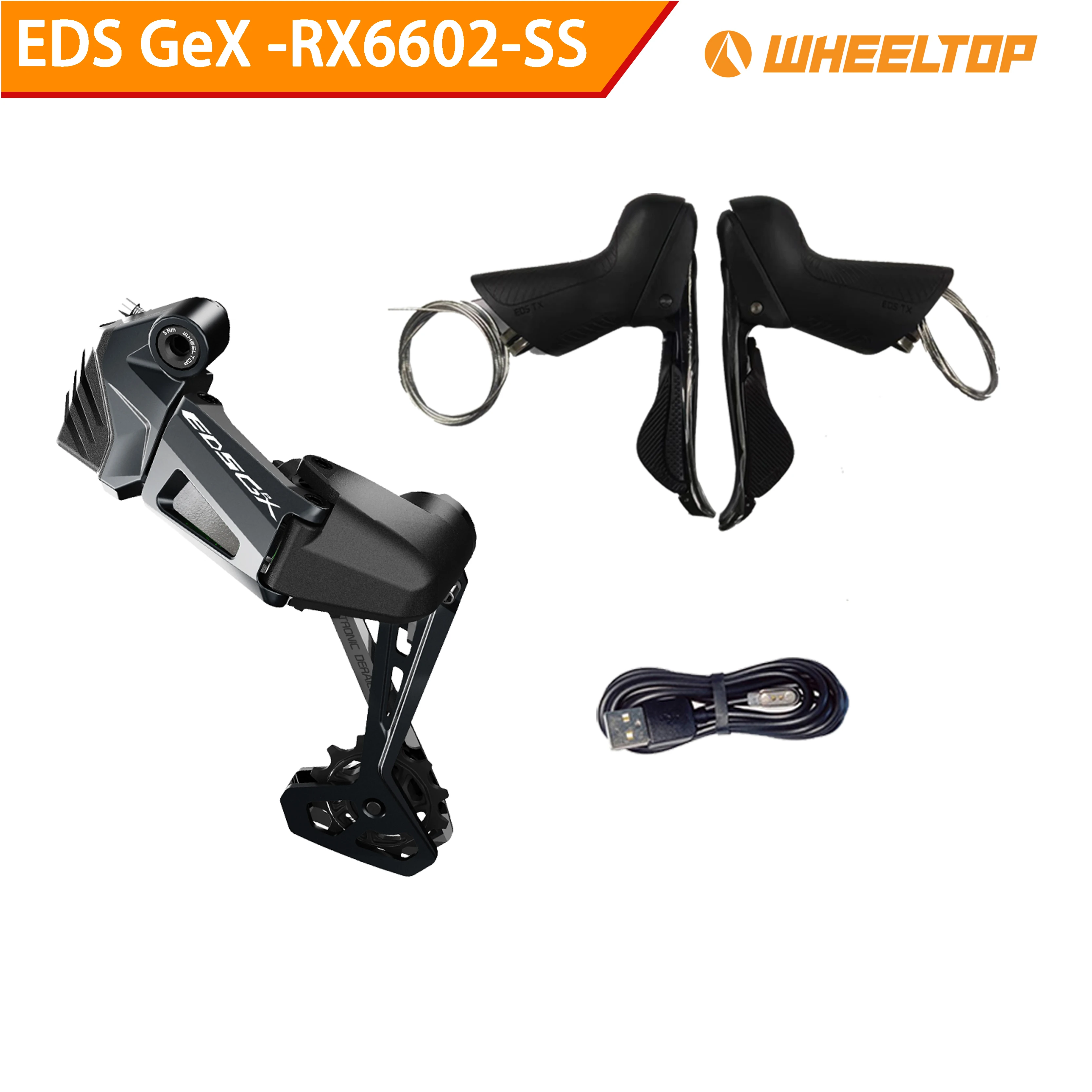 WHEELTOP EDS GEX-RX6000 3-14s Melon Bike/Gravel Road Bike Rim Brake Carbon Fiber Groupset Shifters and Derailleurs