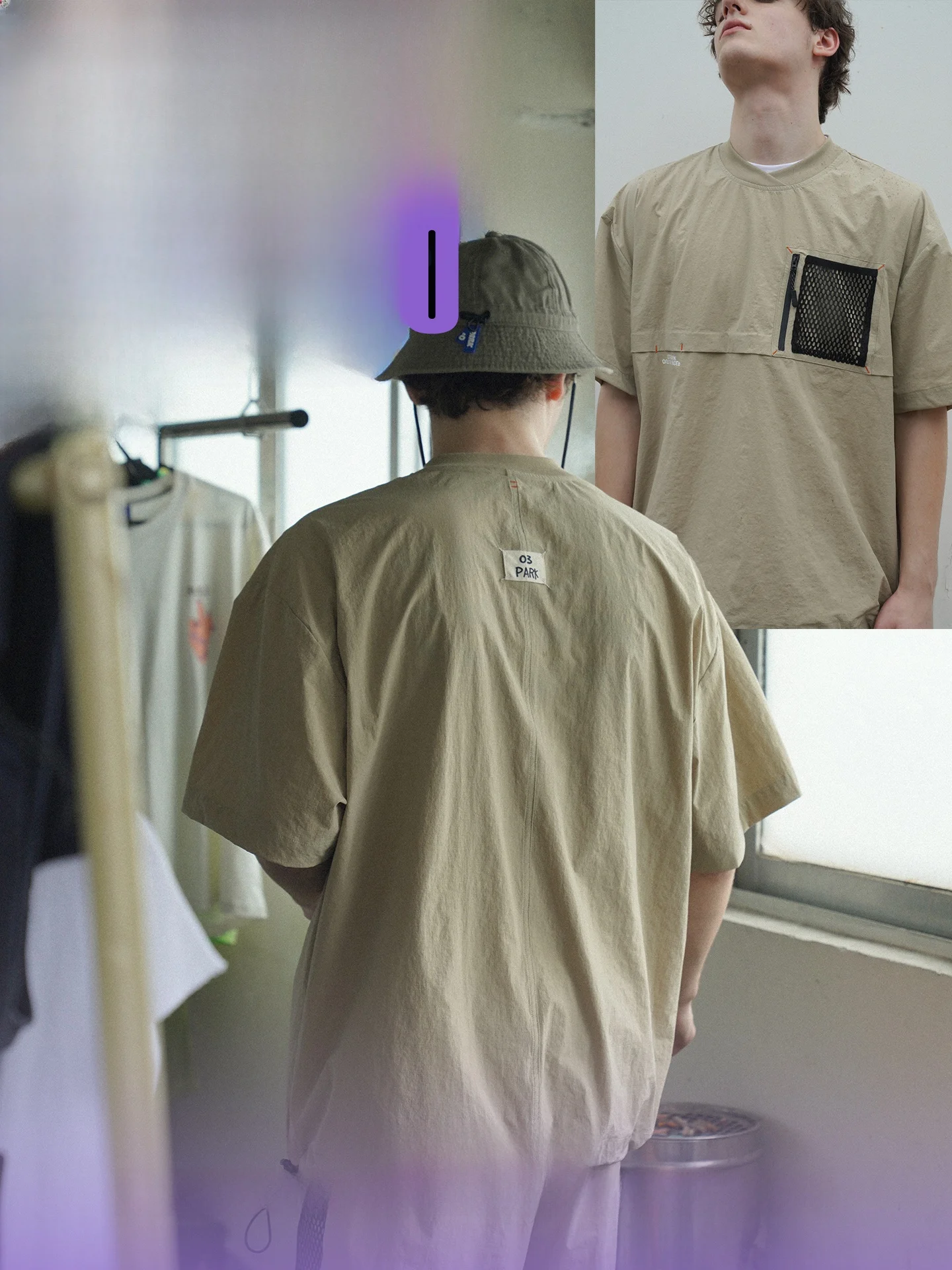 Men's Short Sleeve T-Shirt Loose Fit Printed Cotton Summer Fashion Youthful Brand Logo Design  Color Shoulder Pad Design
