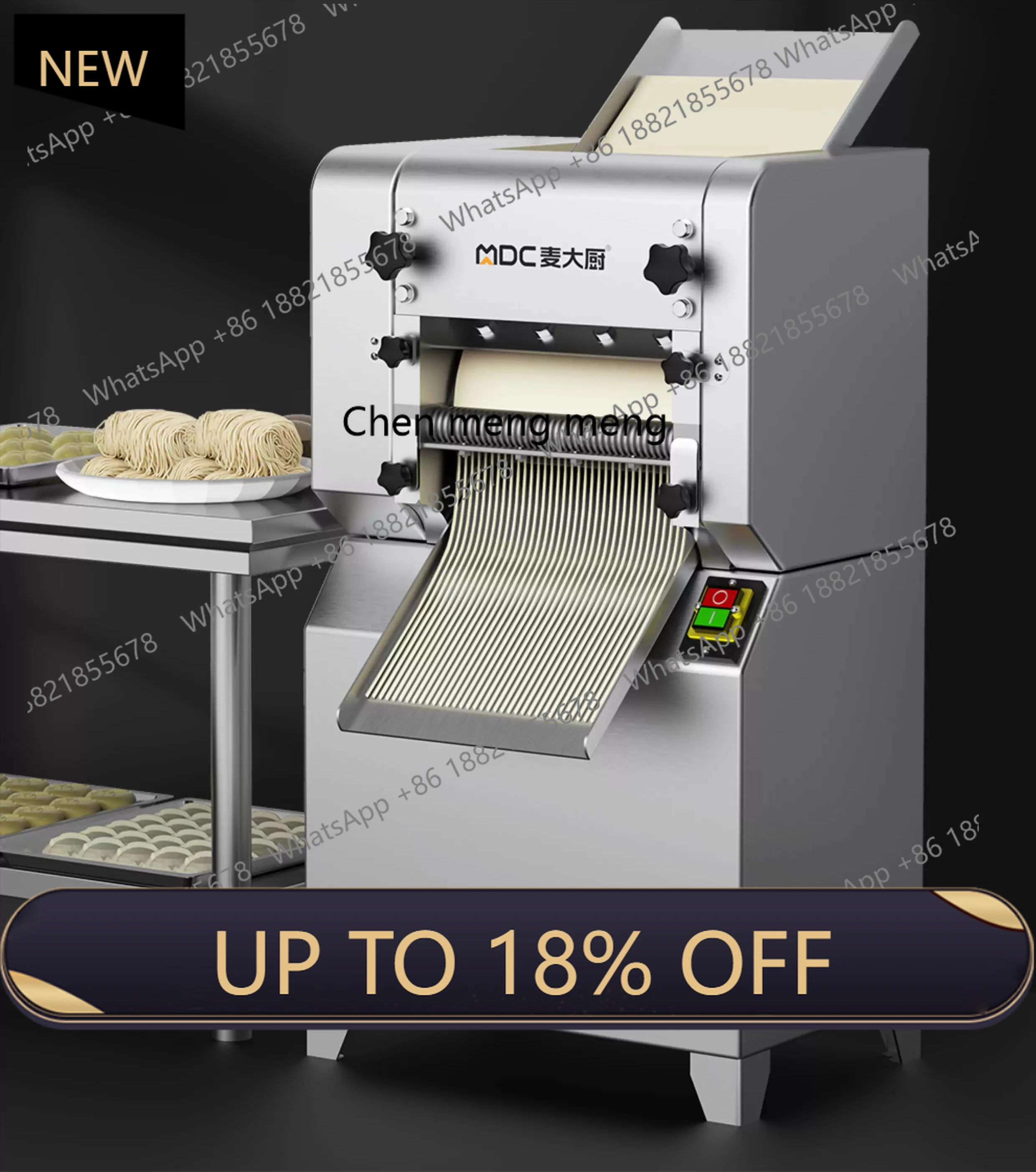 MF Noodle Press Commercial Small Automatic Noodle Machine Electric Noodle Cutting Dumpling Skin Machine Multi-function