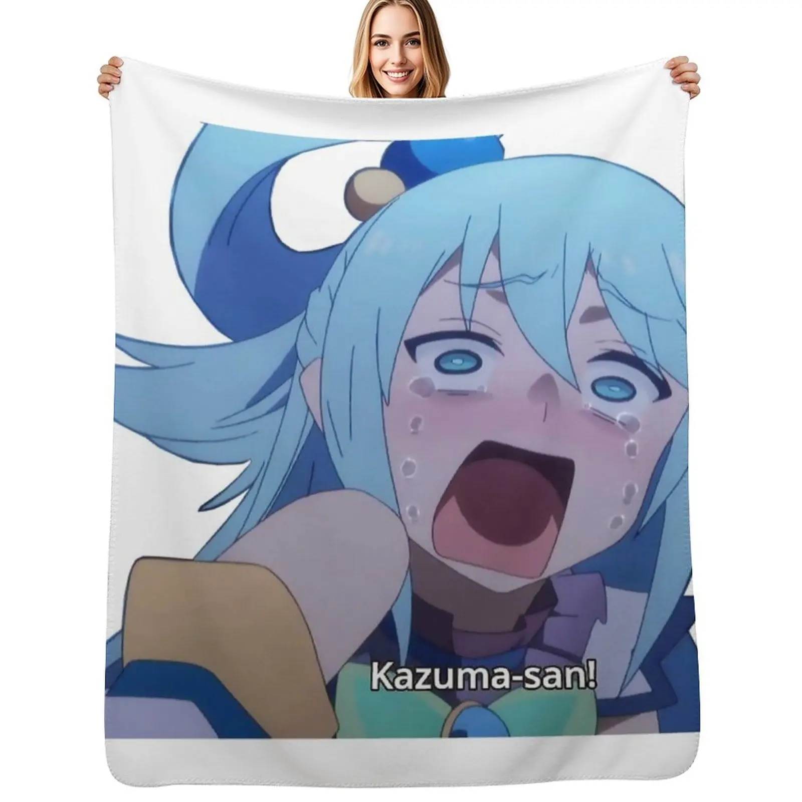 Aqua Screams Throw Blanket Modern Design Soft Blanket for Home Decor