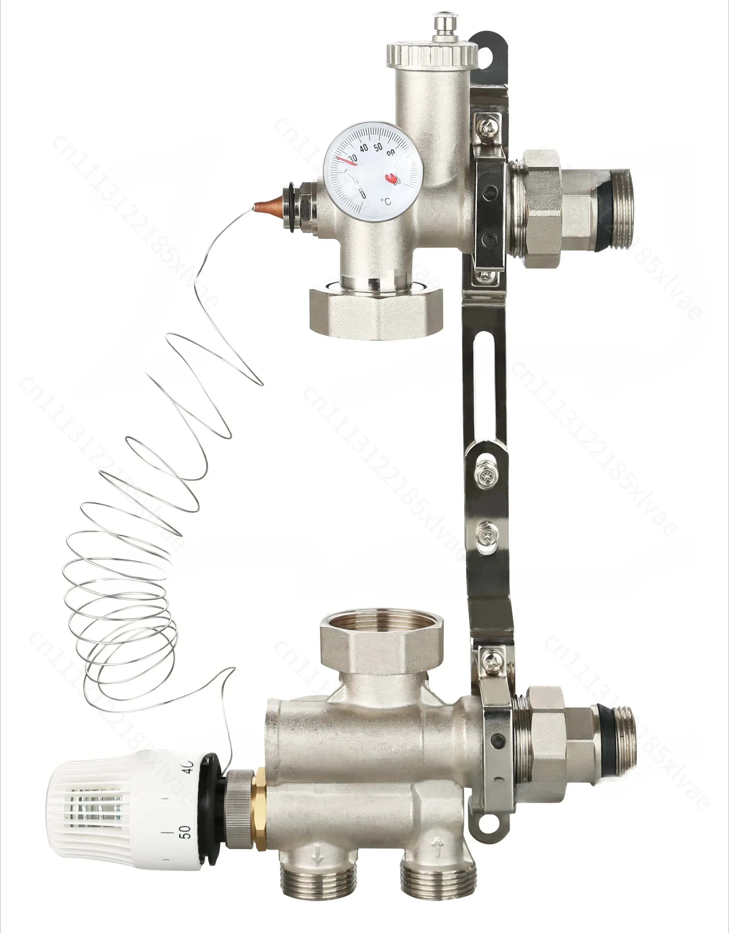 For DN25 Thermostatic Pump Mixer, Water Mixing Valve Accessory for Under‑Floor Heating Manifold System