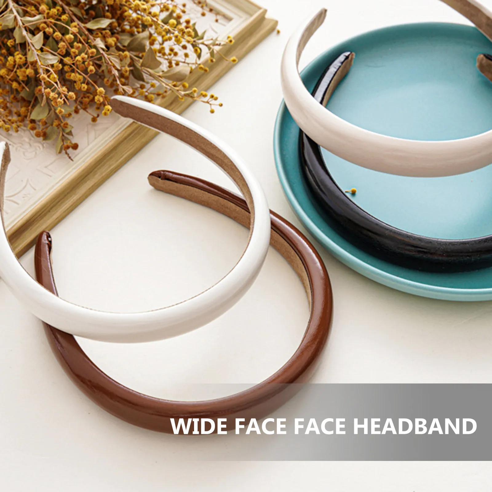 

Набор из 3 элегантных однотонных повязок на голову для женщин: премиум-класс, ретро-стиль, для повседневного использования, очаровательные повязки для волос, украшения для вечеринок