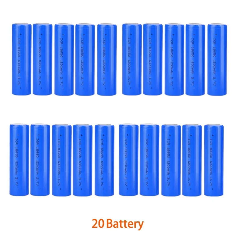 YTBNA 18650 Li-Ion Battery 3.7V 1200mAh 6