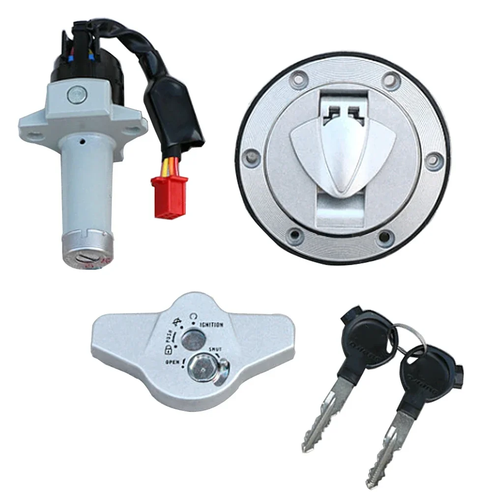 Motocicleta ignição interruptor de bloqueio, combustível gás tanque Cap Lock Set, tampas anti-roubo para Keeway RKV125, 150, 200, QJ150-19A, A3-3, 19G