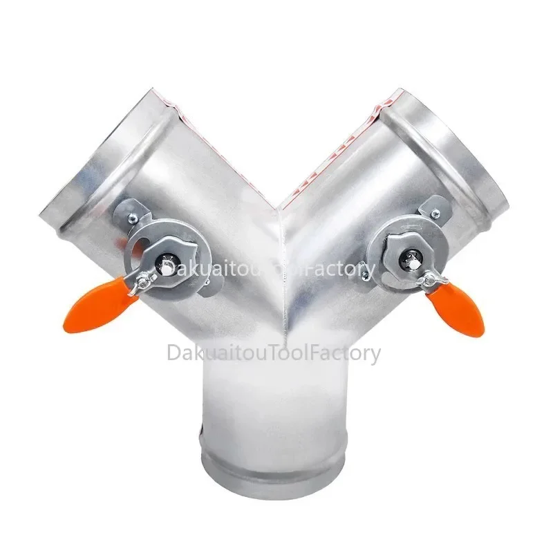 

Galvanized Y-type manual duct air volume regulating valve air duct damper three-way valve ventilation air volume control valve