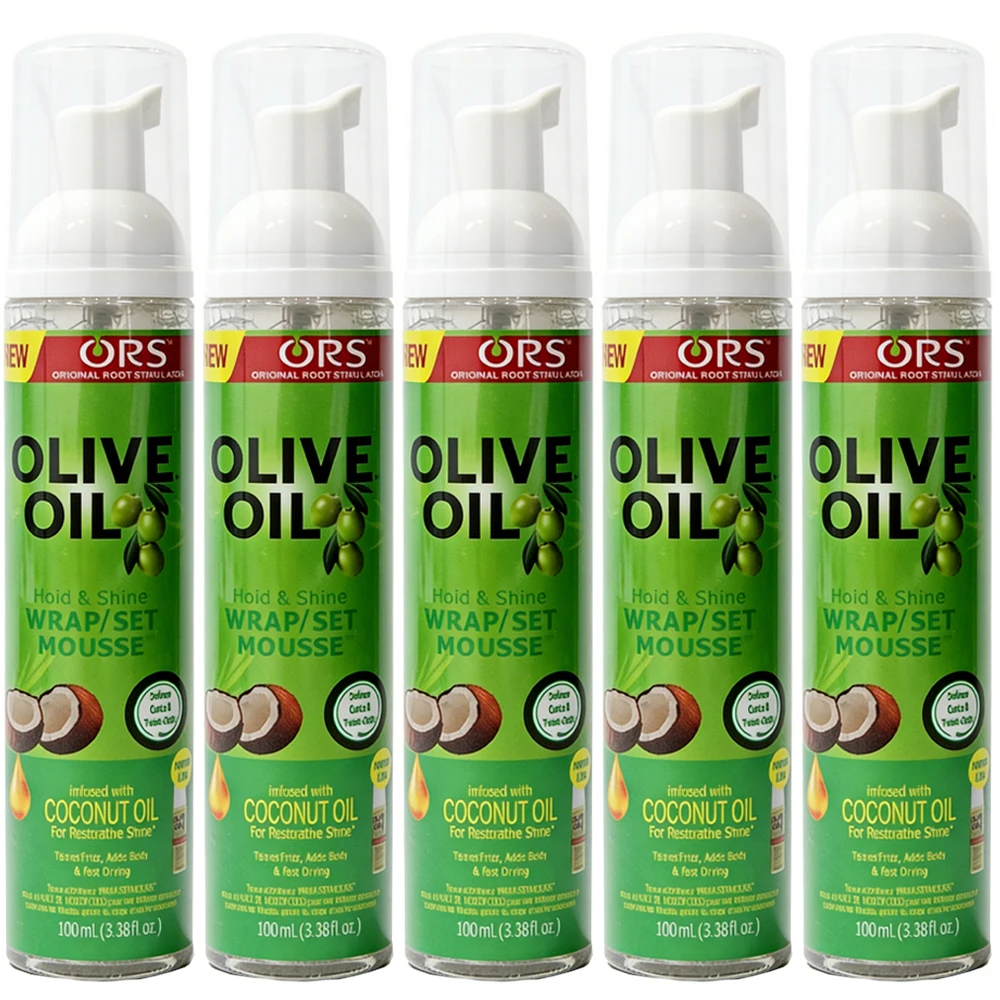 

100ml Curly Hair Mousse For Wigs Strong Hold Olive Oil Hair Styling Mousse Anti-Frizz Hair Foam Mousse For Styling Hair Women