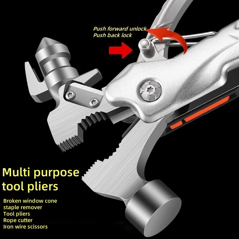 

Multifunctional Outdoor Pliers with Car Window Breaker - Ideal for Camping Equipment