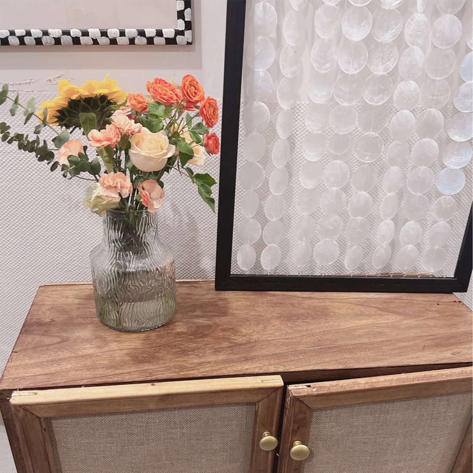 

100 шт. натуральных полированных круглых ракушек, плоские подвески для изготовления украшений своими руками, подвески для ветряных колокольчиков, аксессуары для рукоделия