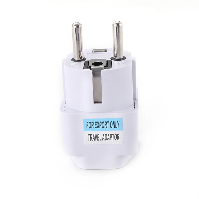 10A 800W Universal EU GER Plug Adapter European Germany Chinese Power Socket Conversion Converter Travel White Plug