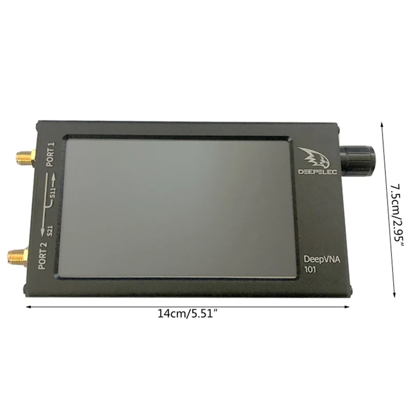 2022 neueste nanovna deepvna swr meter vhf uhf antennen analysator 4,3 zoll ips lcd metall gehäuse batterie