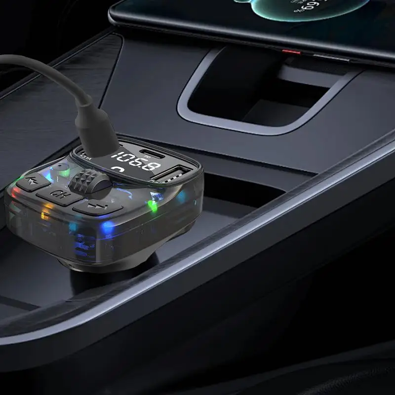 

High-Quality Car Charger Wireless Bluetooths FM Transmitter MP3 Player Built-in Music Stereo Adapter Hands-Free Calling USB Port