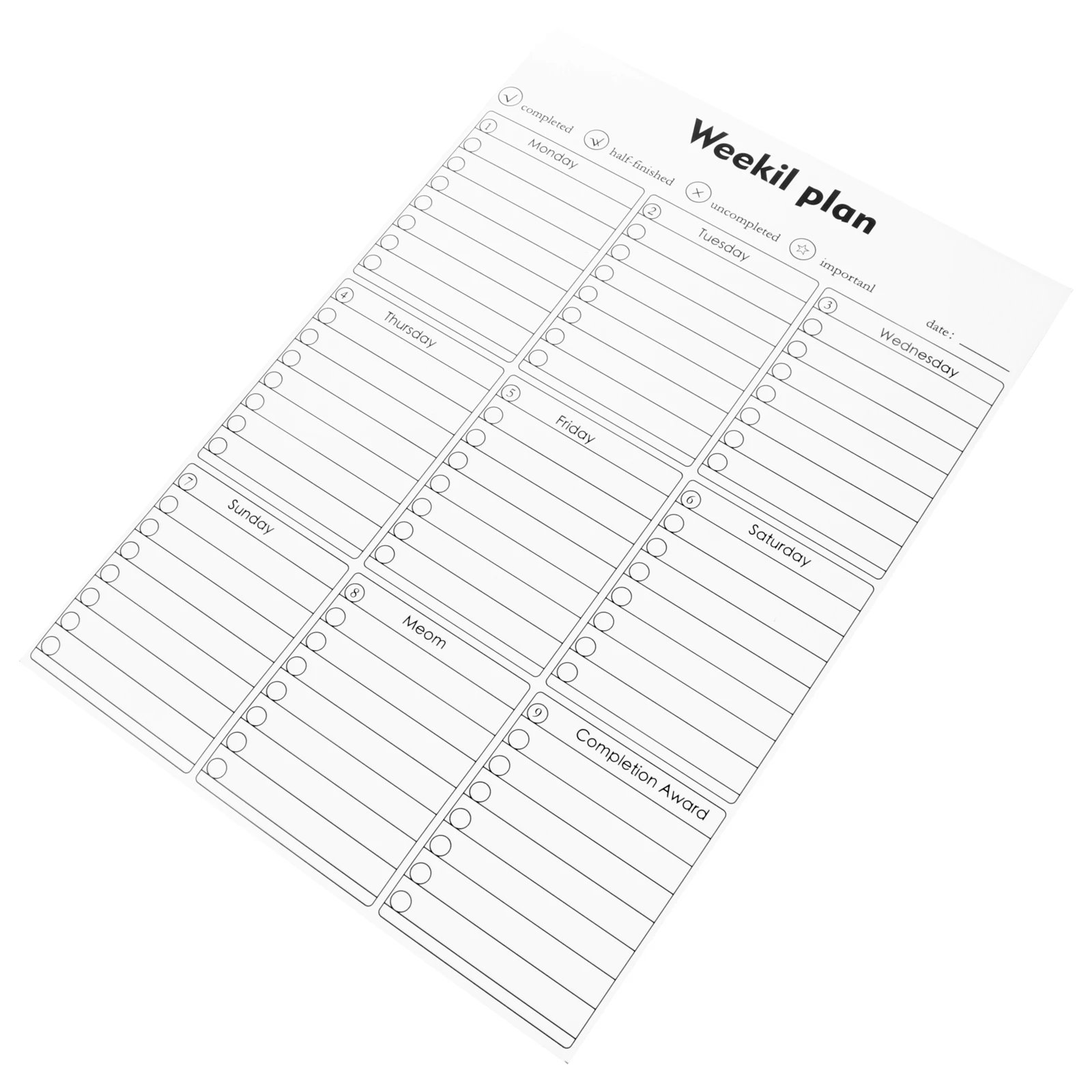 

Magnetic Dry Erase Calendar Schedule Whiteboard for Fridge Refrigerator Notepad