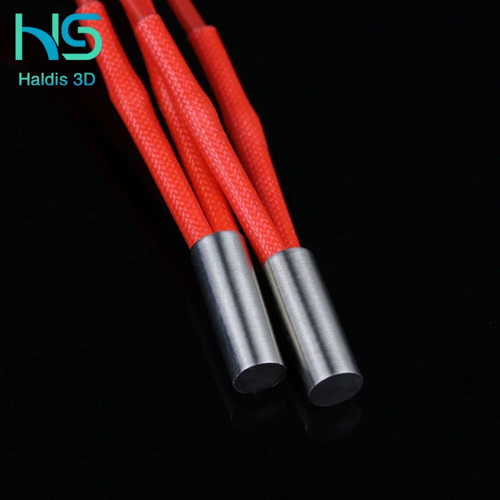 Cartucho cale factor para impresora 3d cartucho de 6x20mm, 12v/24v, 40w con kabel de 100cm, para impresora 3d pt100, hotend volca