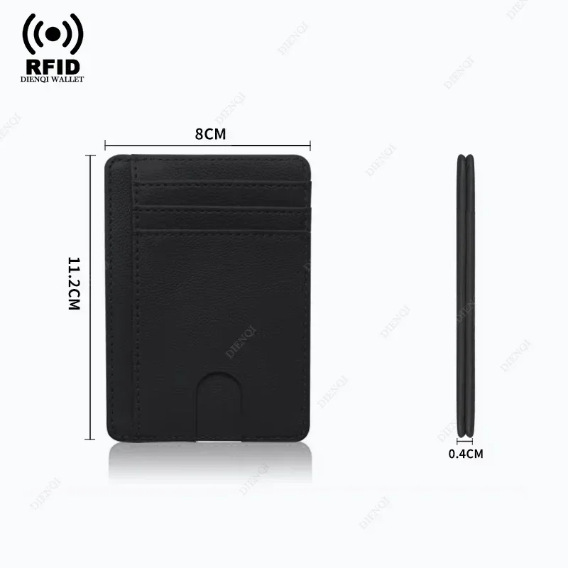 RFID ID 홀더 고급 카본 지갑 남성용 비즈니스 신용카드 홀더 슬림 얇은 미니멀리스트 남성 스마트 지갑 여행용품