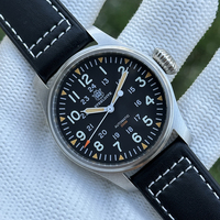 STEELDIVE Men Pilot Watch Automatic Mechanical Wristwatch Diver 20ATM Waterproof C3+BGW-9 Luminous Sapphire NH35 Onion Crown