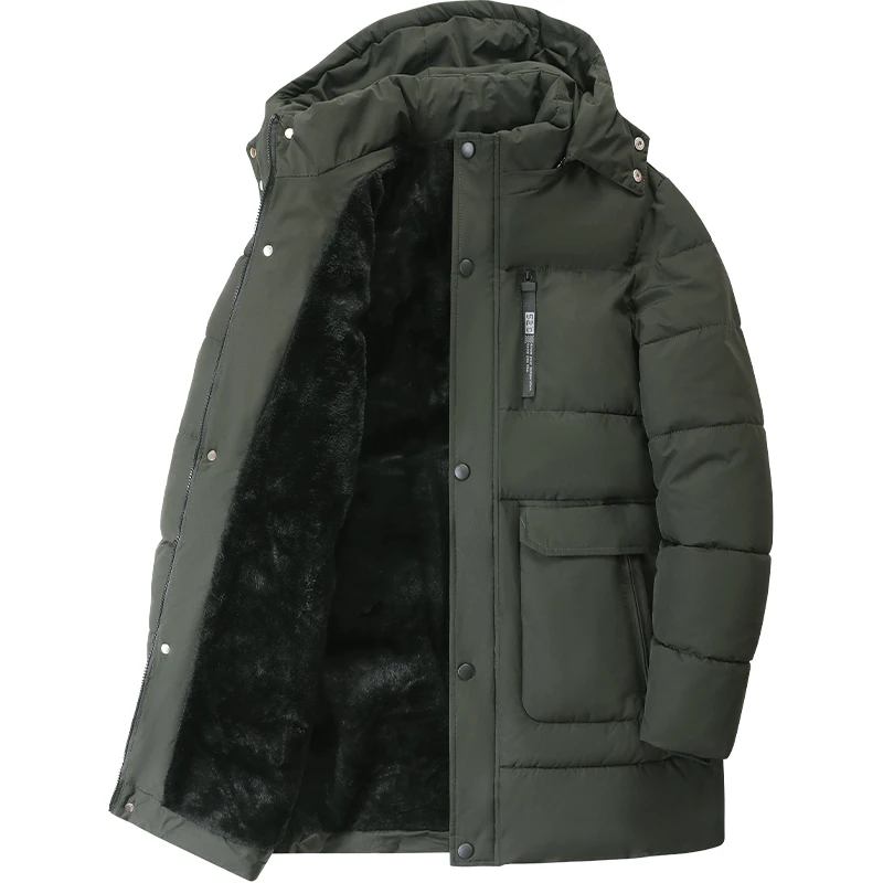 

Fashion Men's Parkas Clothing Long Windbreaker Coats Top Quality Winter Thicken New Brand Designer Casual Jacket Men Clothing