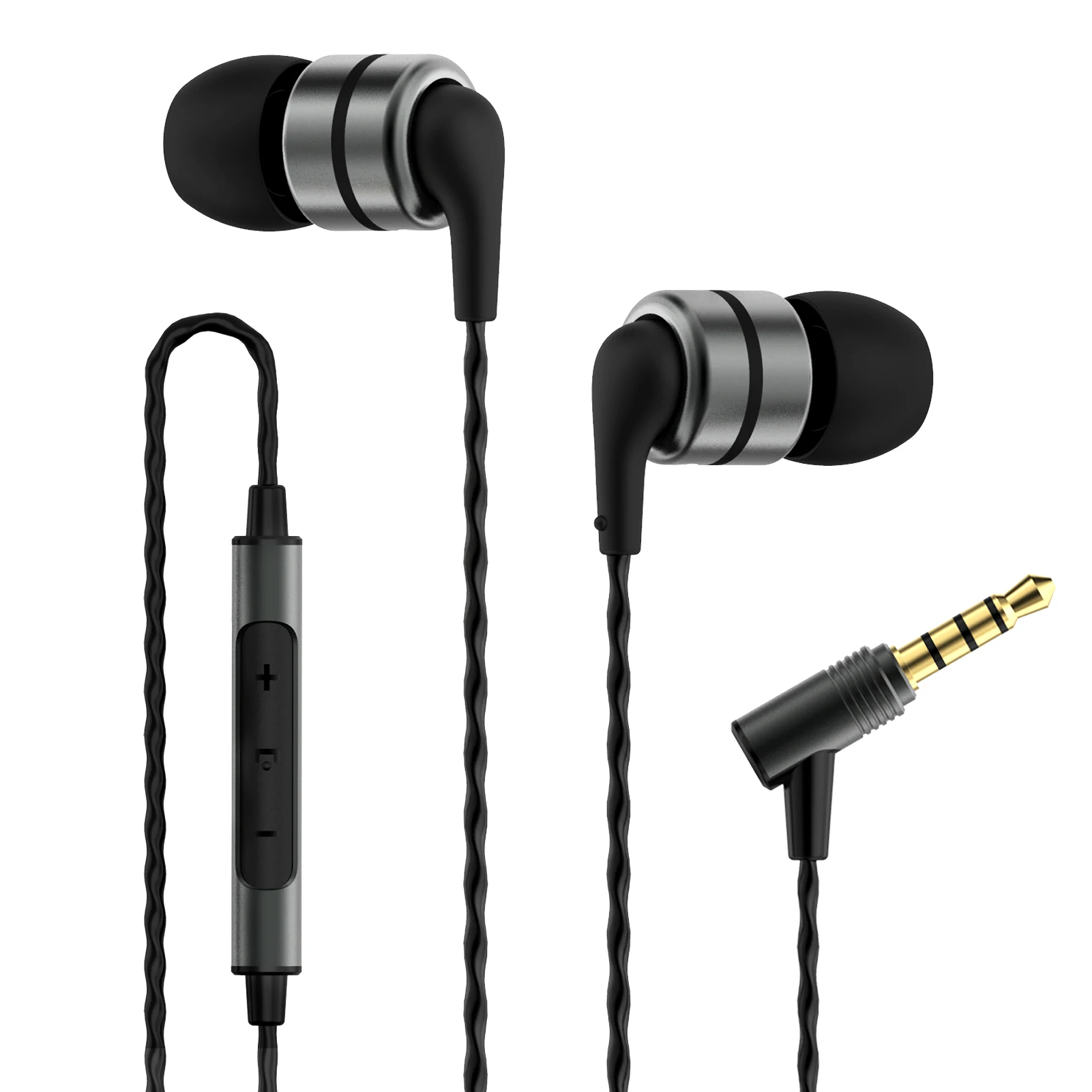 SoundMAGIC E80C Wired Earbuds with Microphone HiFi Stereo Earphones Noise Isolating in Ear Headphones Super Bass for Audiophile