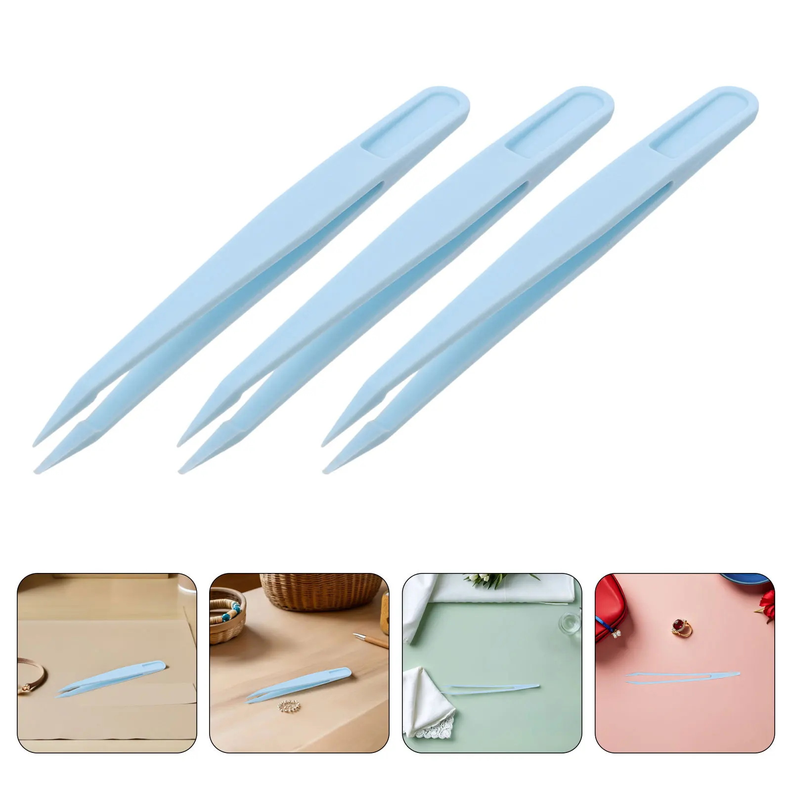 

30Pcs Preschool Tweezers Set Plastic Precision Tweezers for Children Sensory Play Science Exploration Activities