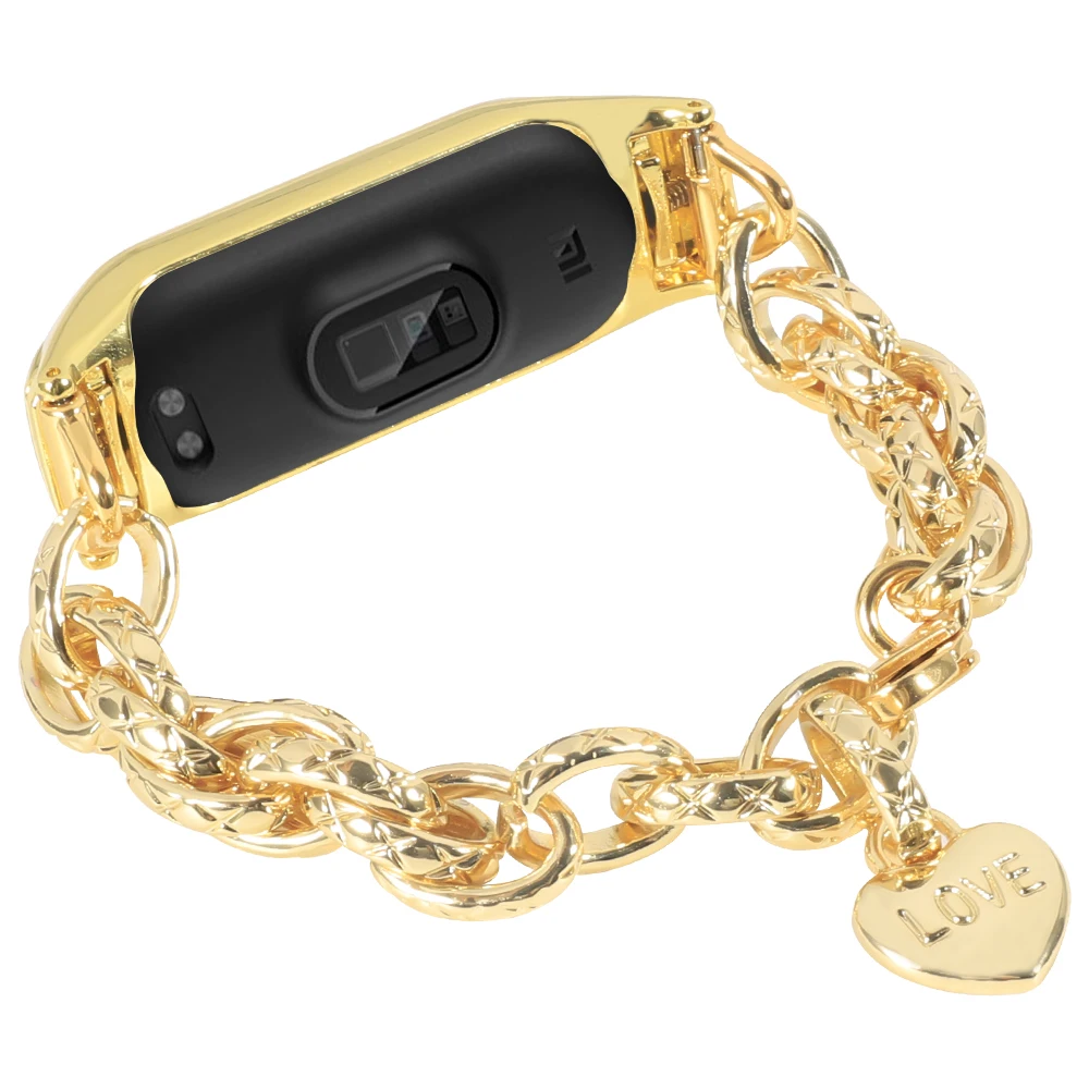 Smart bracelet strap For Xiaomi Mi band 10 9 8 7 6 Correa Women's Metal Stainless Steel Bracelet Wristband For Xiaomi mi band 5
