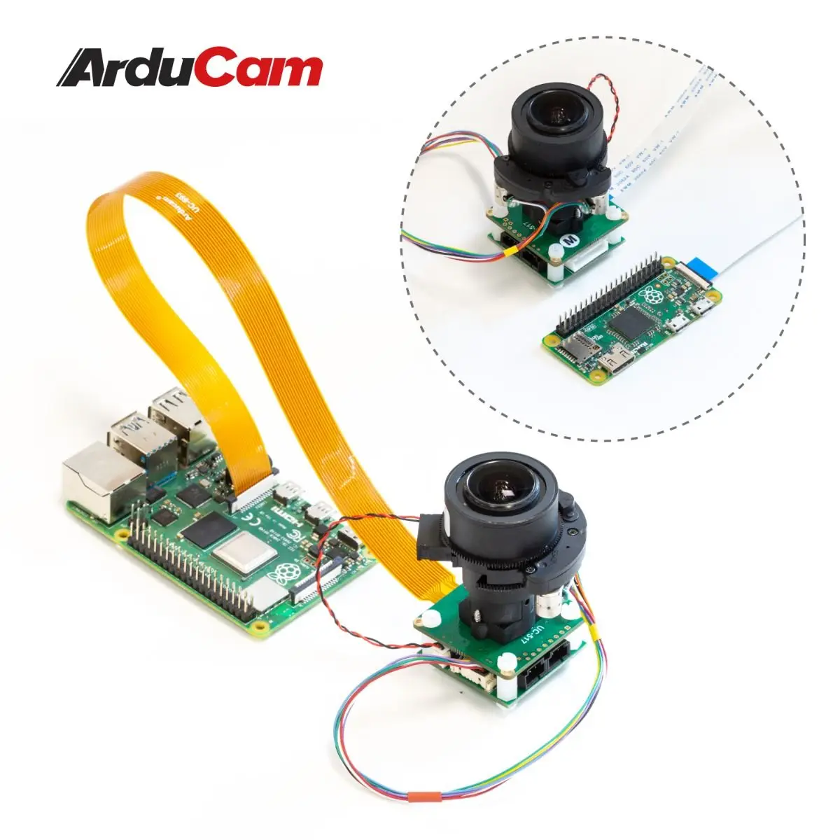 كاميرا Arducam 12MP IMX477 Pan Tilt Zoom(PTZ) لـ Raspberry Pi 4/3B+/3 وJetson Nano وNvidia Orin NX/AGX Orin، IR-Cut Switc