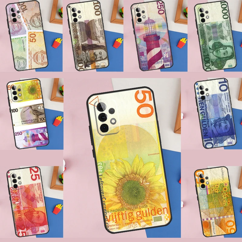 Netherland Dutch Guilder Money For Samsung Galaxy A16 A06 A56 A36 A26 A05 A22 A32 A52 A54 A34 A14 A55 A15 A53 A33 A35 Case