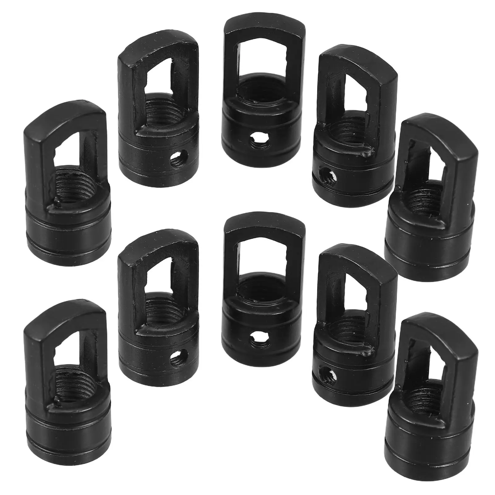 

10MM Inner Thread Durable Iron Hooks for Chandelier Lighting Accessories DIY Projects Pendant Light Ring Loops Hanging Fixtures