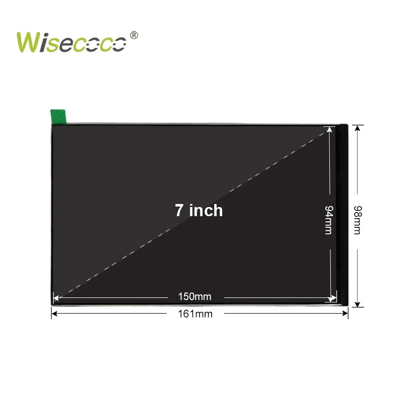 Wisecoco 7 بوصة 1920*1200 وضع المشهد شاشة LCD افتراضية IPS لـ Raspberry Pi Android TV Box شاشة Type-C لوحة رسمية
