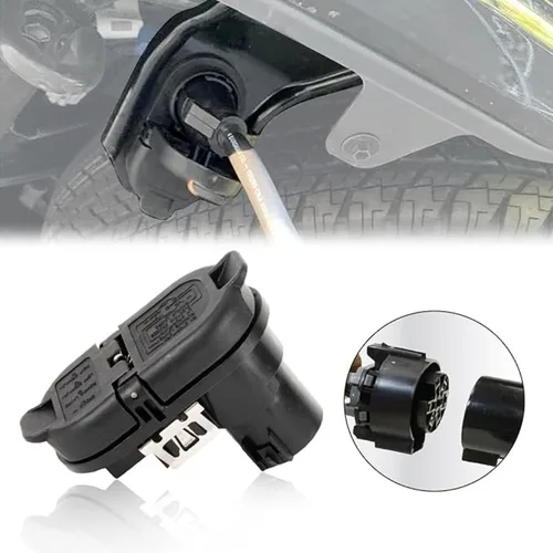 Imagen 2 del producto FU5Z14489A Kit de conector de arnés de remolque de 4/7 pines para F150 F250 F350 Super Duty 2017-2022 reemplazo para FU5Z-14489-A