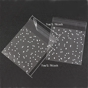 100 pçs plástico transparente embalagem celofane saco bolinhas doces biscoito saco de presente diy auto adesivo bolsa sacos de doces para festa
