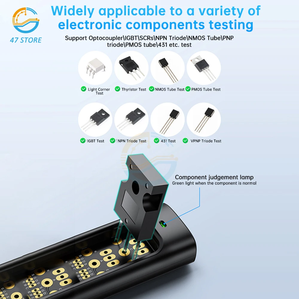 TO2/TO2P Optocoupler Tester Optocoupler Electronic Repair Tool Optocoupler Test Detection Tool Optocoupler Online Test Module