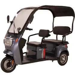 China manufacture small electric passenger tricycle 48v new energy vehicle electric rickshaw three wheel motorcycle