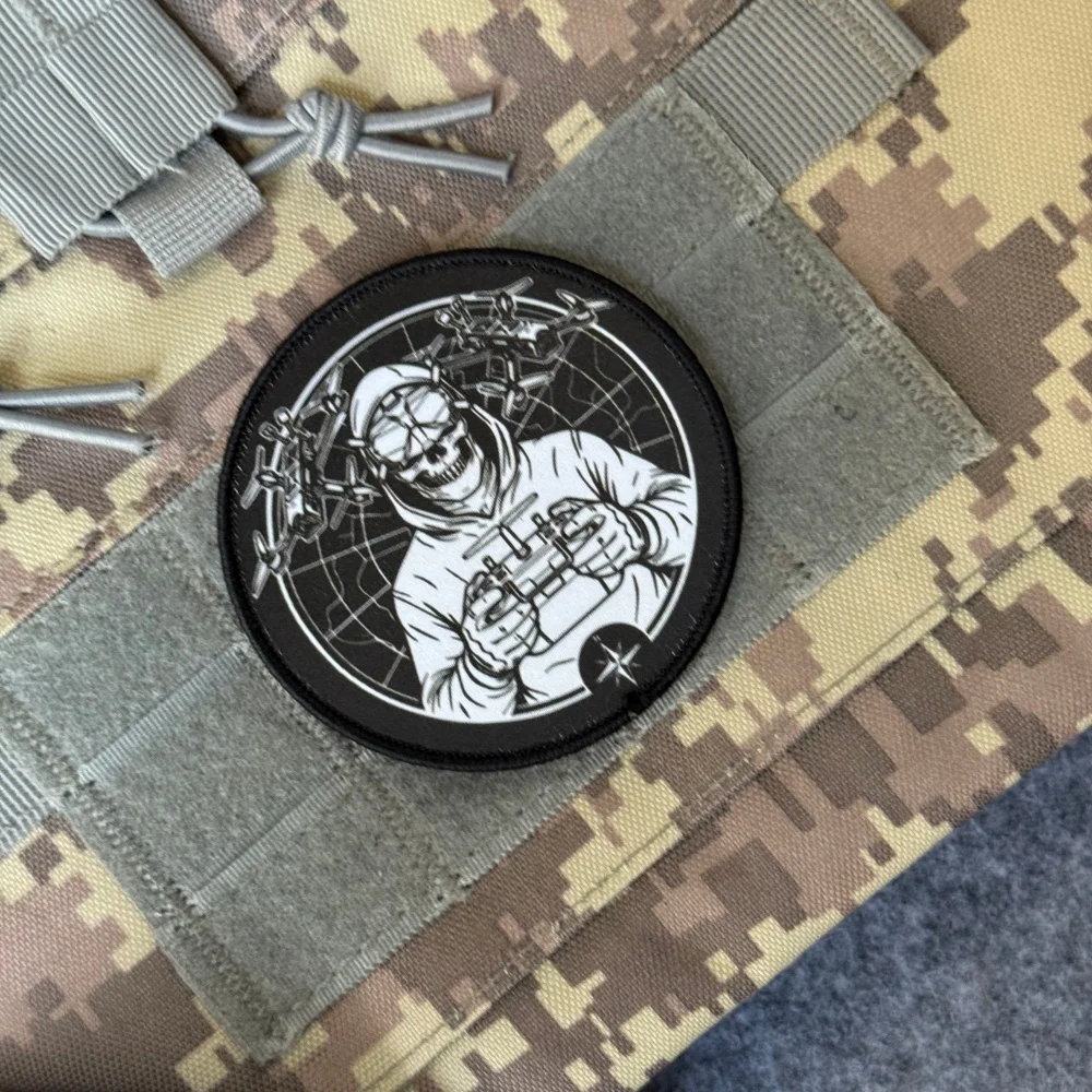 Drone operator Printed Hook & Loop Patches for Clothing Tactical Soldiers Morale Badge Military Army Armband Backpack Sticker