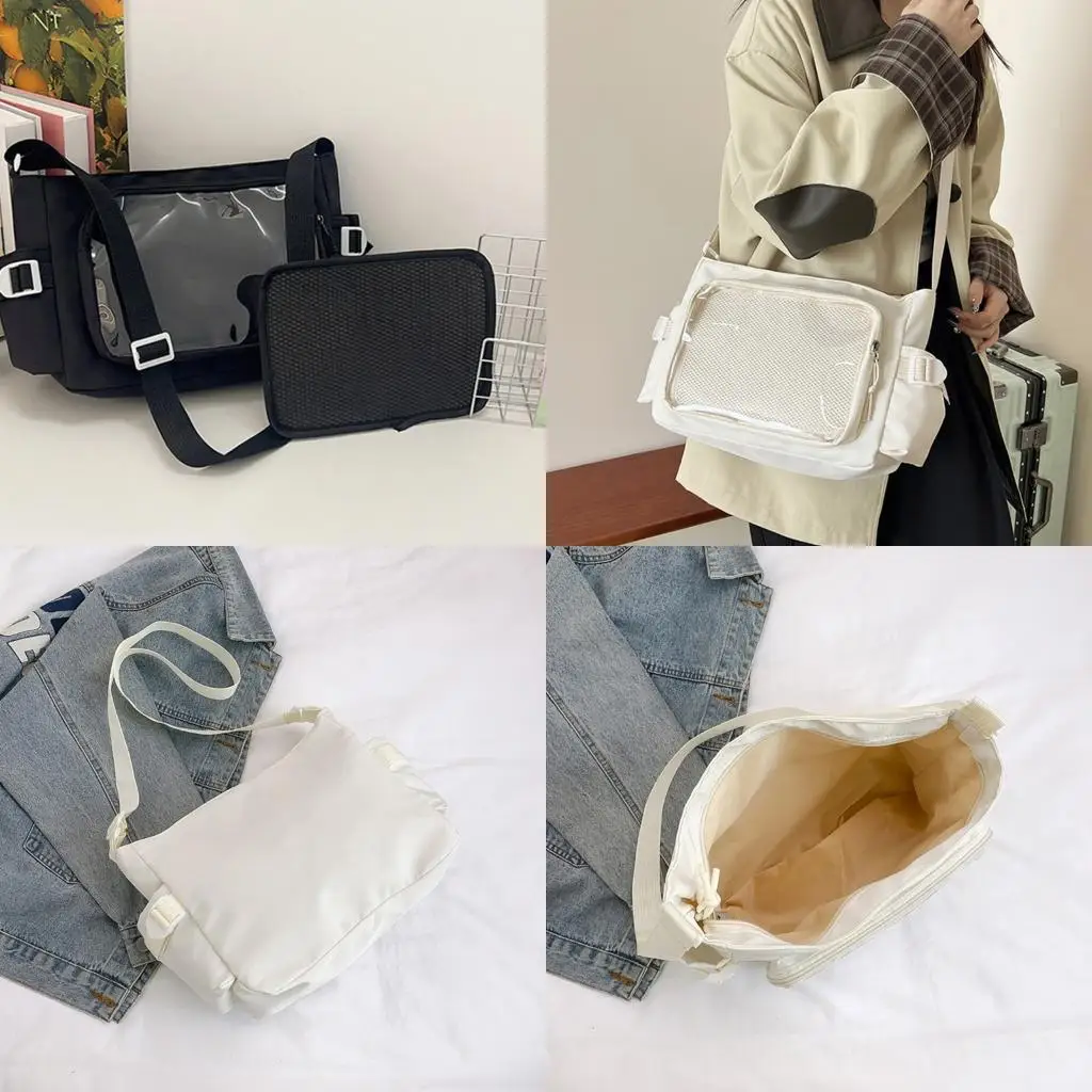 

D46D повседневная нейлоновая сумочка для работы и школы практическая и легкая сумка для плеча.