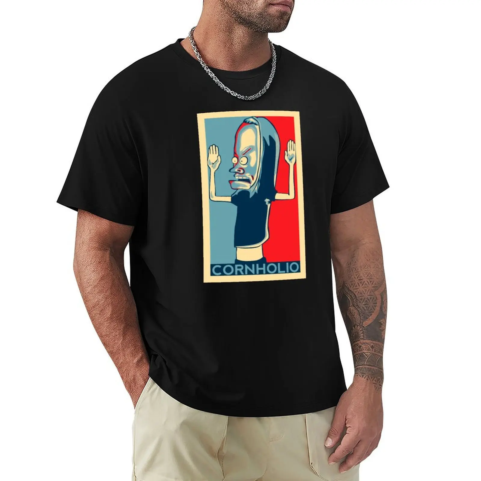 

The Great cornholio retro shirt T-Shirt Work Short Sleeve Cotton Top