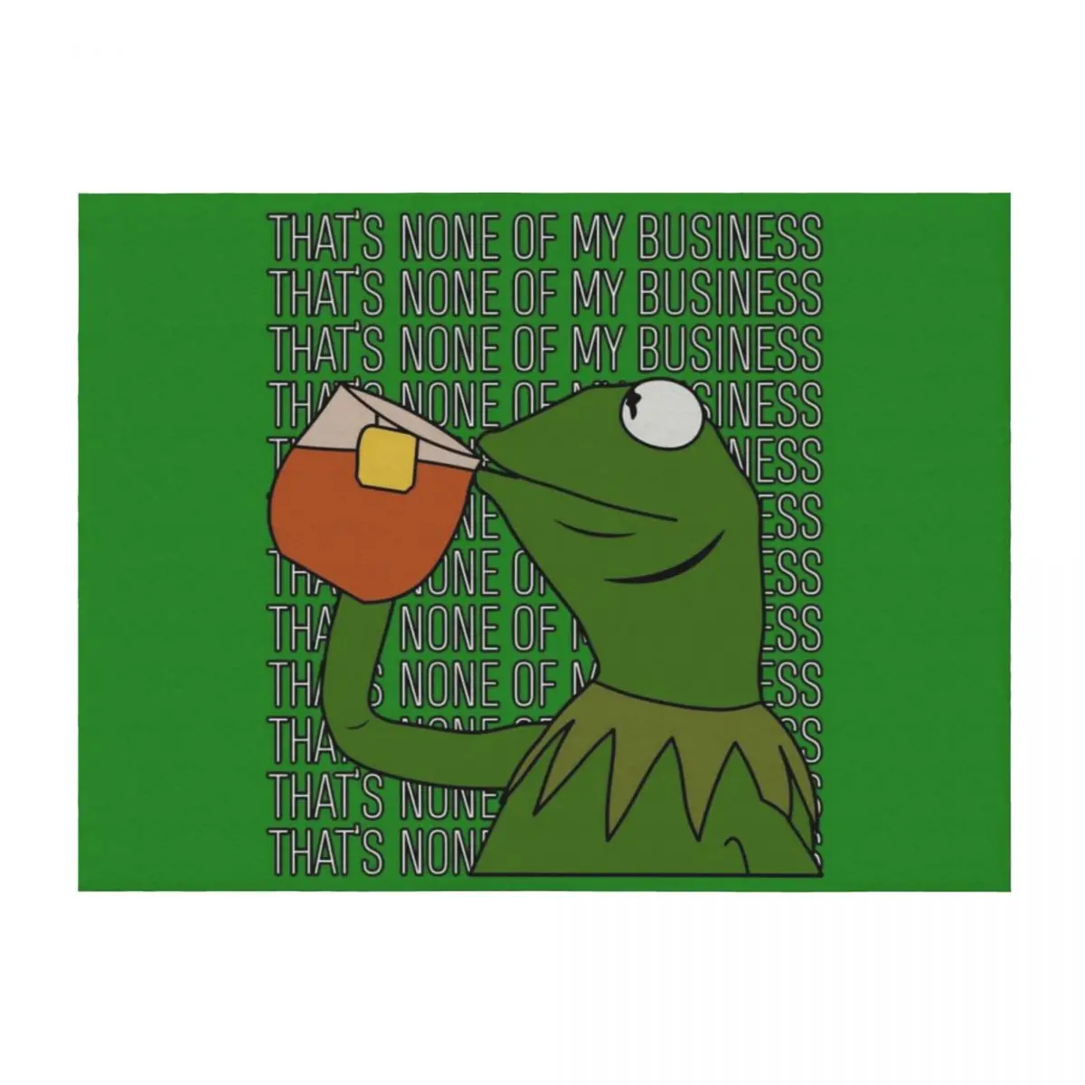 

Sipping Tea Meme King but That's None of My Business 2 Throw Blanket manga Luxury Throw Heavy Polar Blankets