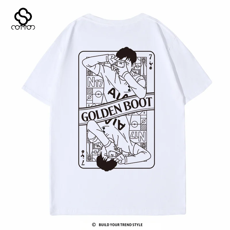 

Tottenham Son Heung-min T-Shirt Men Premier League Golden Boot Asian Star 7 Casual Oversized Short Sleeve