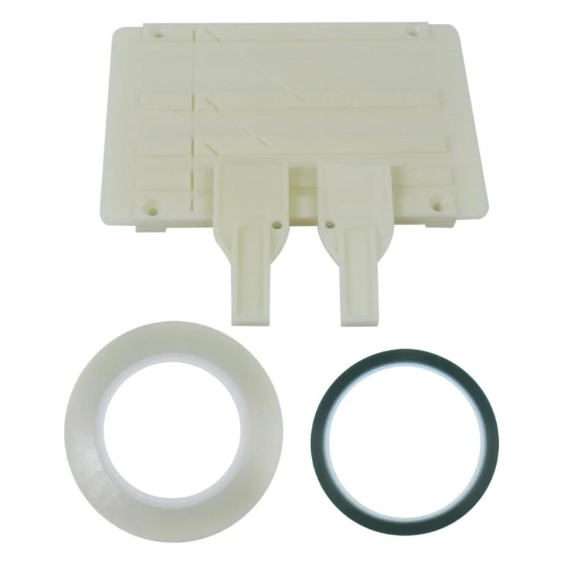 F68B 1/4 10inch Tape Splicing Block Opening Cassettes Tape Splicing Set with 2 Fixers