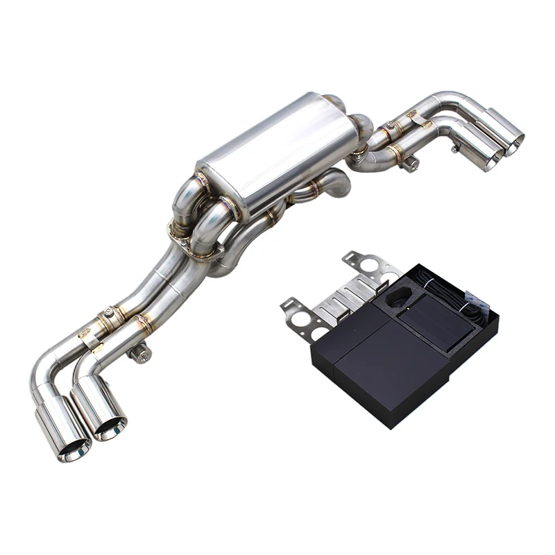 Custom Stainless Steel Pipes Catback Muffler For Ferrari F430 Spider/Coupe 4.3 2005-2009 Super Car Valved Exhaust System
