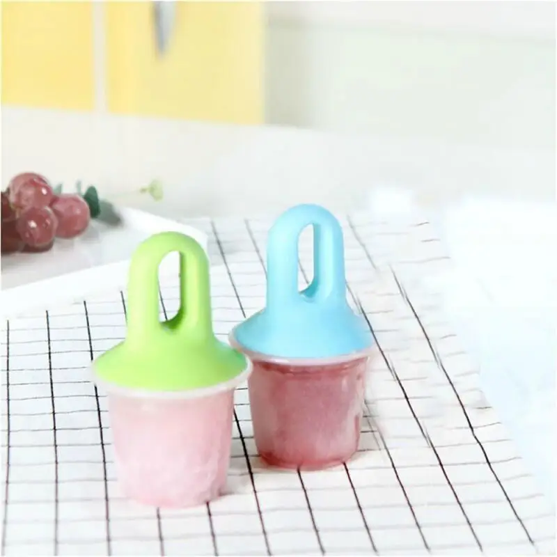 2/4/6PCS Popsicle Mould Creative Blue/green Kitchen Gadgets Ice Pops Mold Food Grade Cemaker 12cm Fruit Shake Accessories