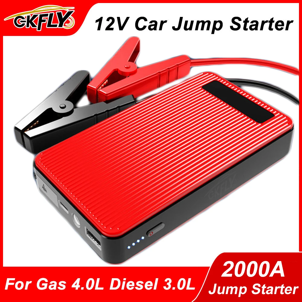 GKFLY 2000A/3000A/4000A Auto Startkabels Powerbank Benzine Diesel Auto Accu Lader Startbooster voor Auto Accu Booster