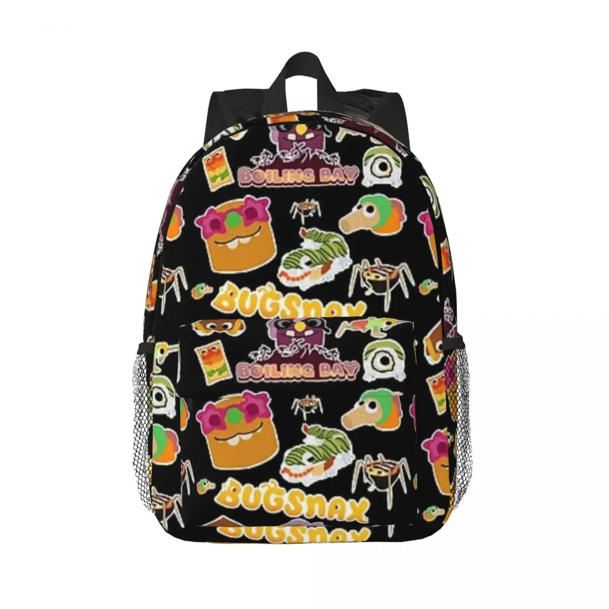 Boiling Bay Bugsnax Fan Art Bookbag Bugsnax Pack Padrão para meninas meninos mochila de estudante de grande capacidade