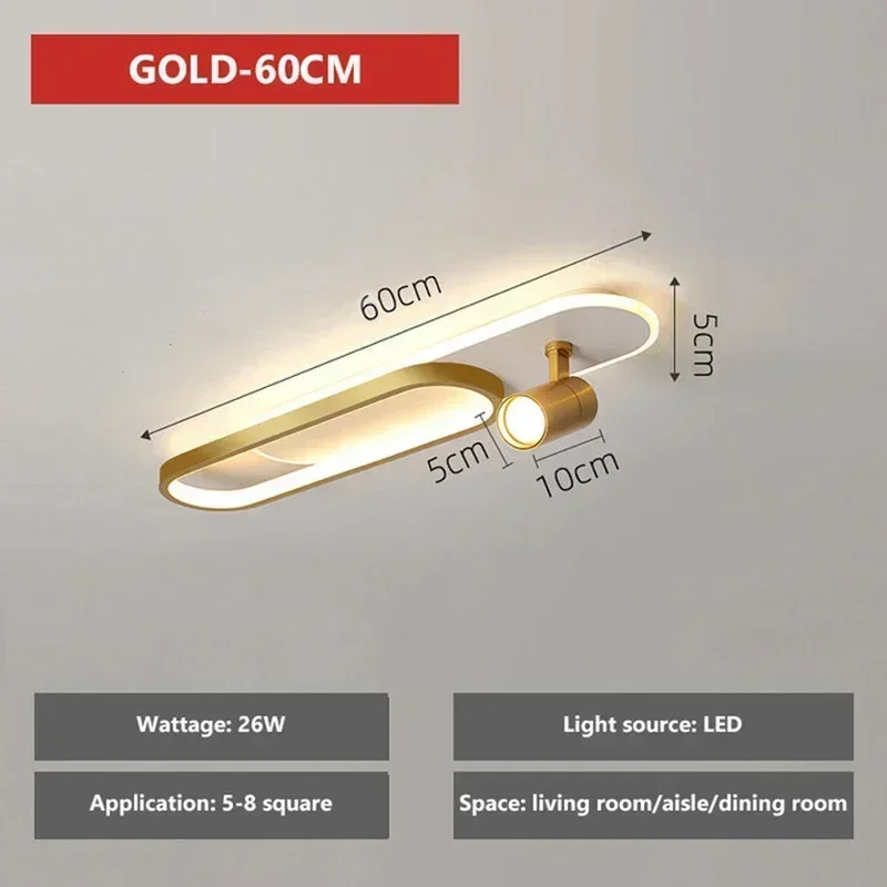 DAMIASMIL Nordic LED Decke Lampen Für Wohnzimmer Korridor Garderobe Decke Licht Mit Scheinwerfer Kronleuchter Wohnkultur Beleuchtung Leuchte 7