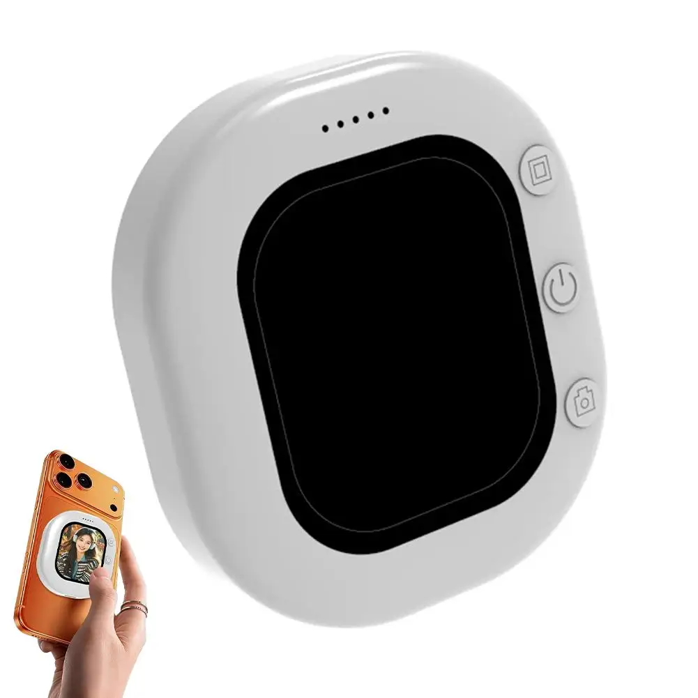 Mini monitor wireless per selfie con schermo portatile e supporto magnetico per la registrazione di selfie, vlog e video live.
