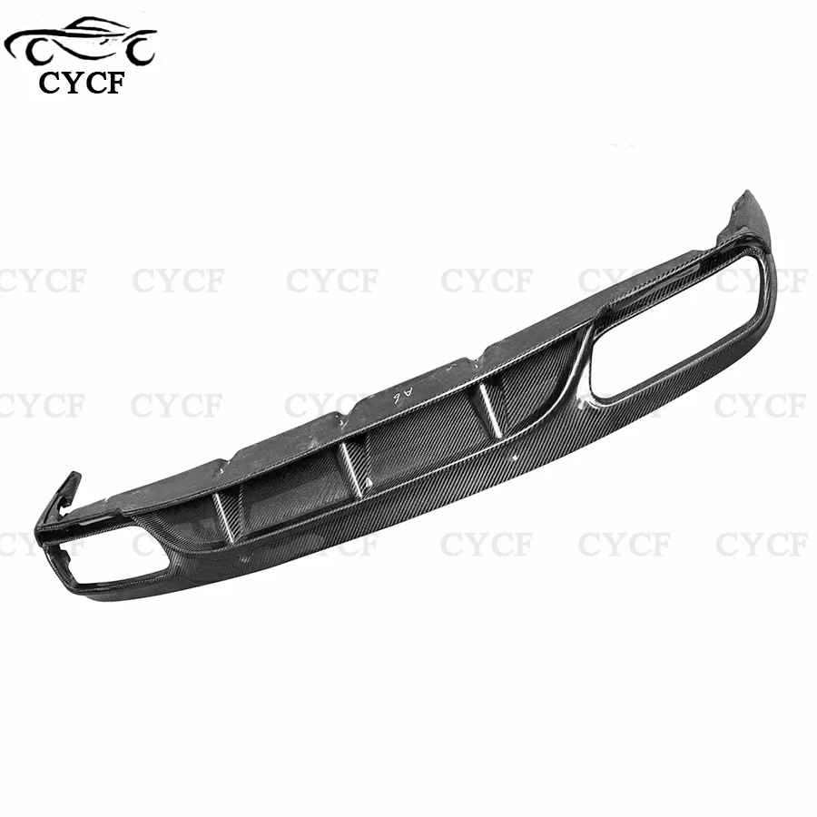 For Mercedes Benz C Class Two-door W205 C63 ED1 Style Carbon Fiber Rear Diffuser Rear Bumper Splitter Lip Diffuser Cover Trim